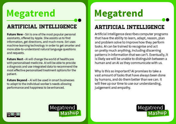 Example of a megatrend card